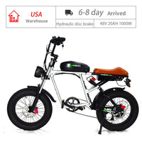 USA Warehouse 6-8 Day Arrived 1000W 20Ah Hydraulic Disc Brake ebike Electric Dirt Bike Full Suspension Off Road Mountain Bike