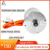 MY1020 Kunray 48V 2000W 72V 3000W 6mm Phase Wires Upgrades Motor Temperature Sensor for Electric Motorcycle