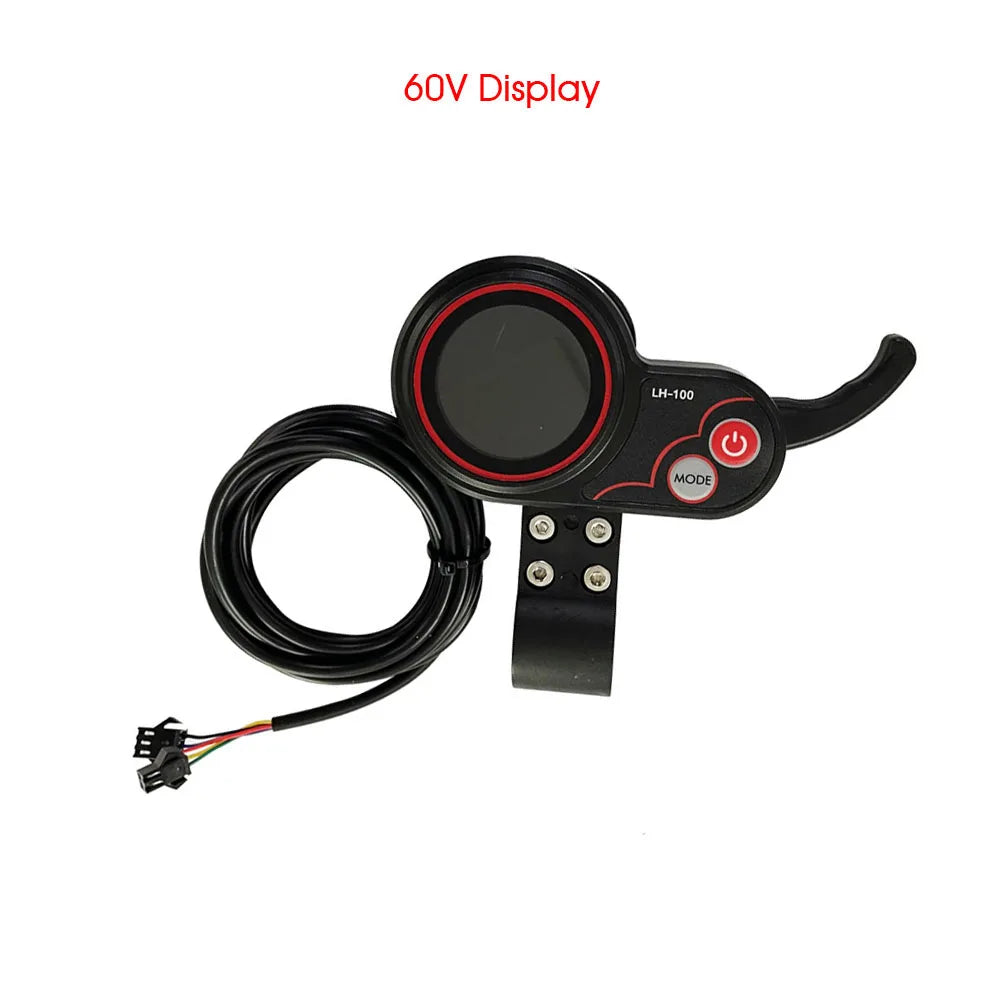 JB JingBo 60V 50A FOC Sine Wave Scooter Controller for 5000w 5600w 6000w 7000W 8000W 10000W e scooter LH-100 Display Accelerator