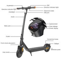 Mankeel Steed Scooter Electric  Bottom Double Shock Absorber Fast Adult E Electric Scooters 8.5 inch Electric Scooter Fast and Efficient Urban Commuter