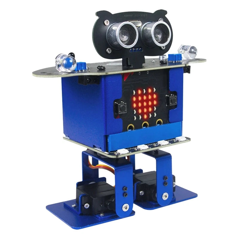 Happybot Programmable Robot Mixly +XR Scratch Biped Walking Dance Music Micro:Bit Motherboard APP