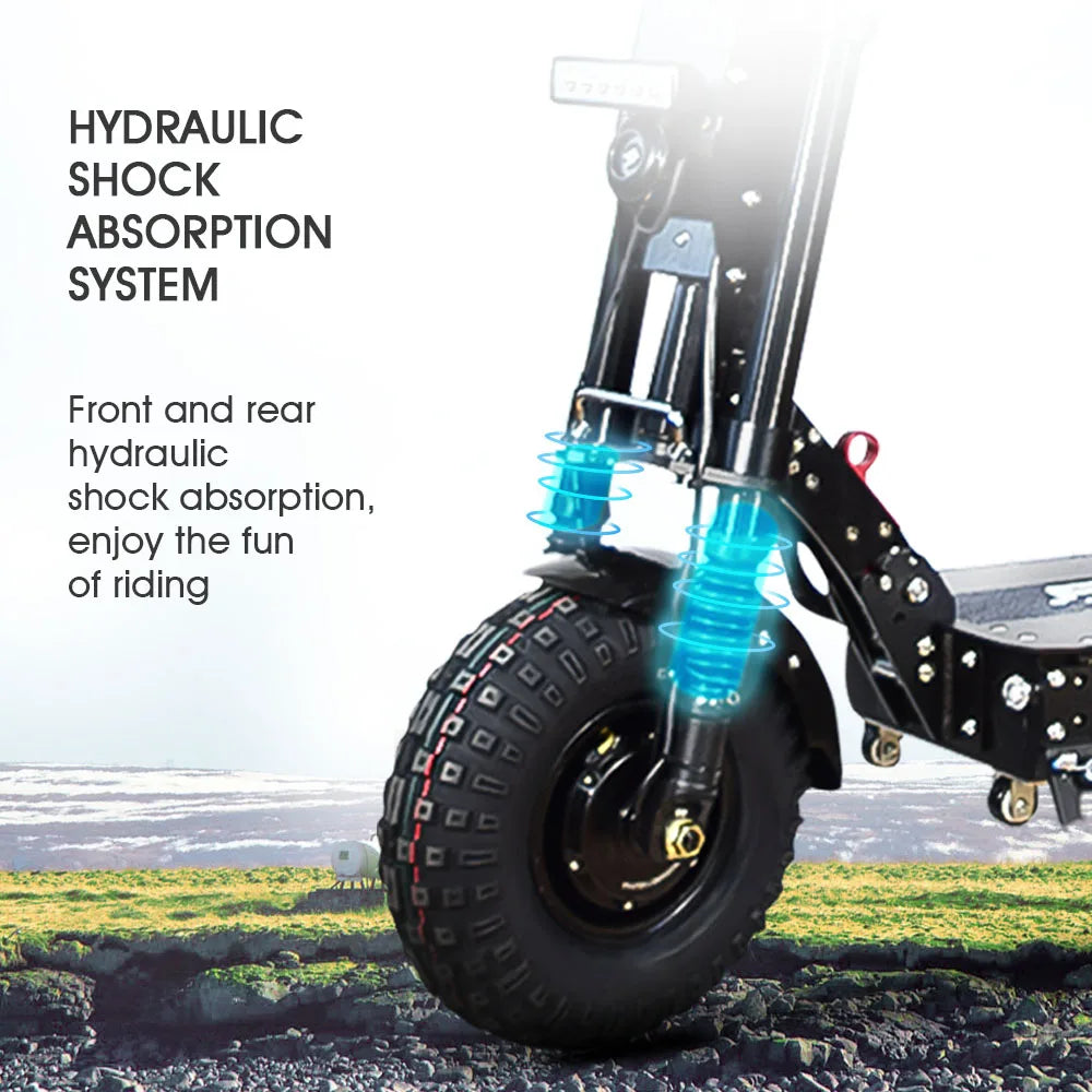 FLJ K14 8000W Electric Scooter with 14inch Off Road Fat Tire 80-300kms Range New Design Adults Dual Motor  E Scooter Electric