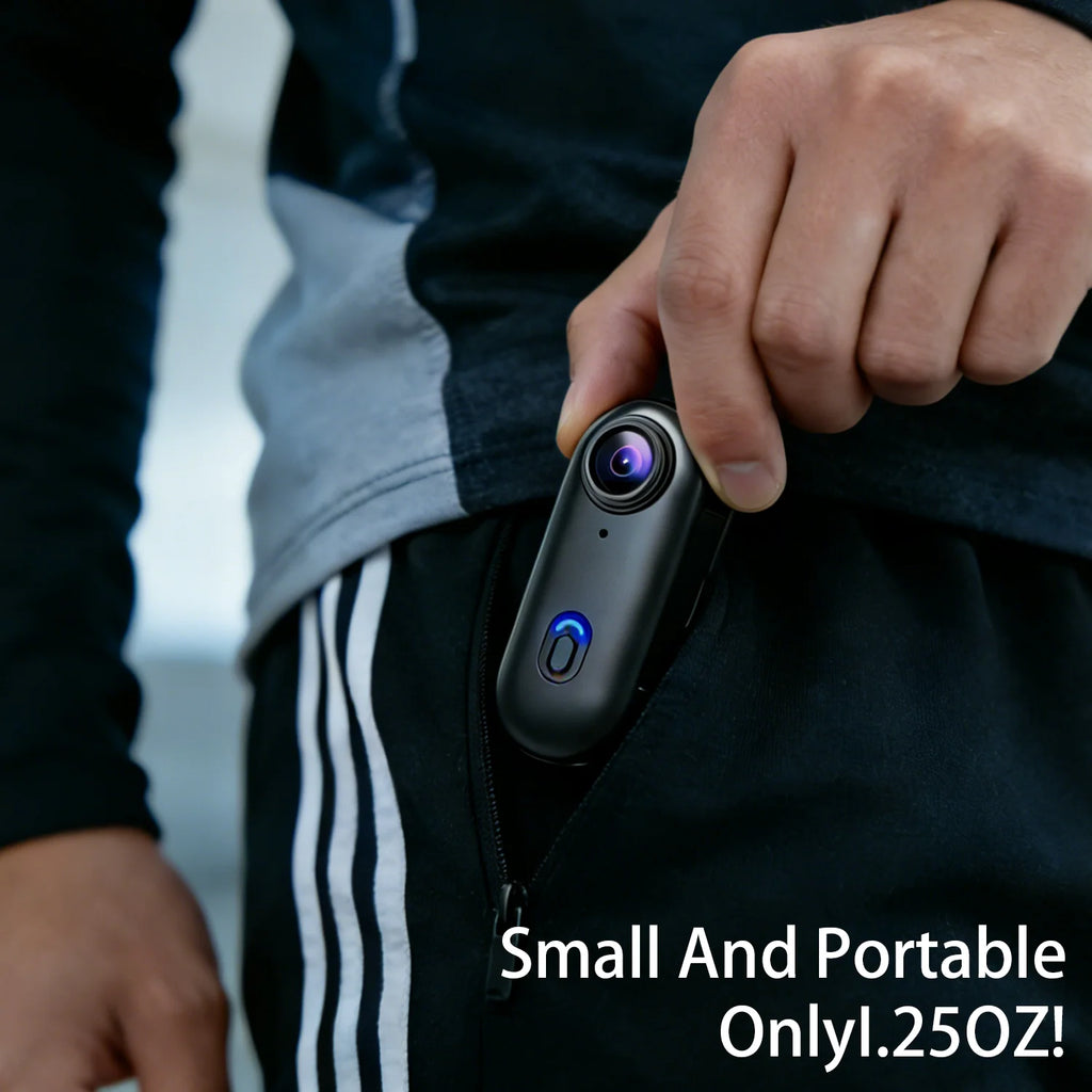 JETO H88 Mini 4K WiFi Body Camera with Magnetic Clip