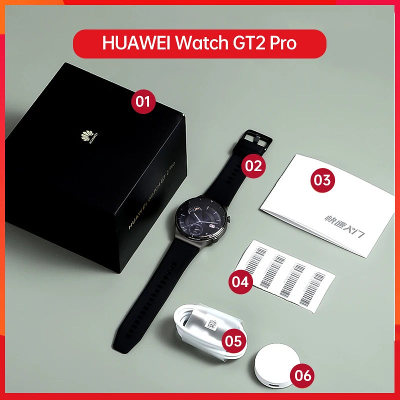 HUAWEI Watch GT 2 Pro Smart Watch 1.39'' 5ATM SpO2 Heart Rate Sleep Monitor GPS Smartwatch Fitness Sport Watch For Men