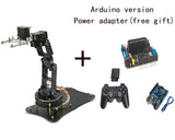 6 DOF Robot Arm with Rotatio Base Metal Alloy Manipulator Claw Kit For Arduino Robot DIY Kit UNO/ESP32/STM32 Programmable Robot