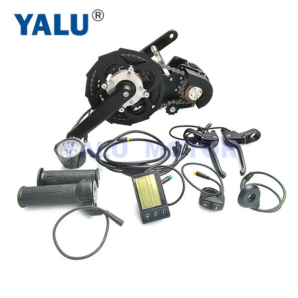 electric bicycle crank motor YALU MOTOR(Brushless motor) New Design 500W 48V Middle Drive Crank Eng