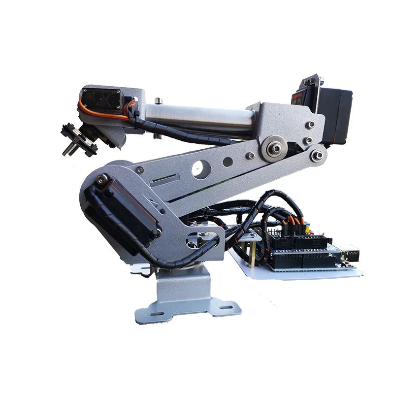 6 Dof Stainless Steel Robotic Arm Mechanical Robot Remote Control Claw With Servo MG90 for Children's Toy RC Robot Arm DIY Kit