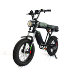 Super Cool 1000W 35Ah Fatbike Double Battey Mid Suspension Electric Bike 73 Adult ebike Mountain long Seat ebikes