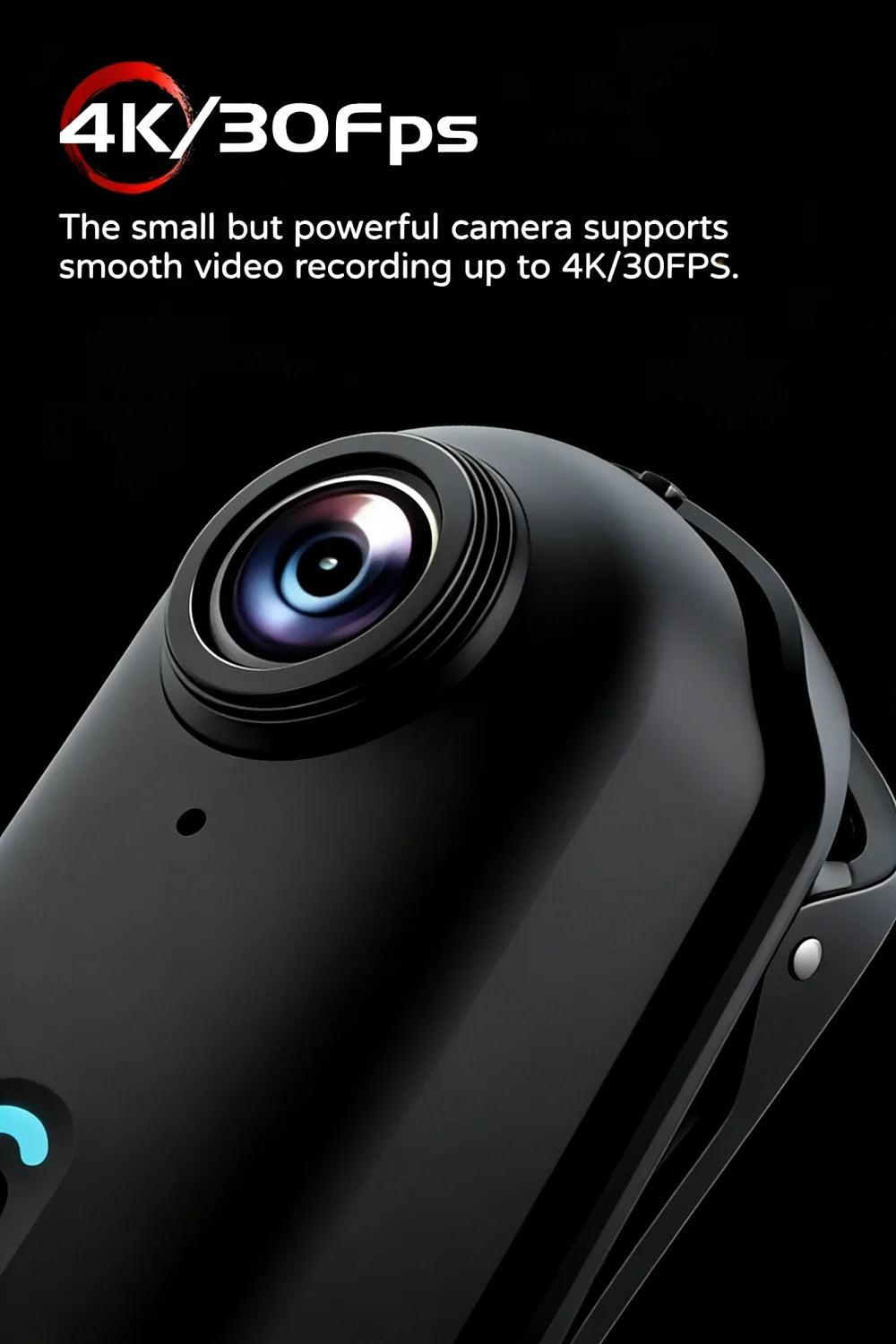 JETO H88 Mini 4K WiFi Body Camera with Magnetic Clip