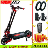 2023 Original  ZERO 11 X Electric Scooter 11 Inch Dual Motor 72V 3200W Off-Road E-Scooter 110km/h Double Drive Off Road