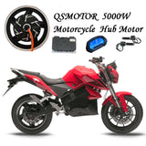 QS Motor 17*3.5inch 260 5000W V4 72V Hub Motor With ND72680 Controller Conversion Kit for Electric Motorcycle