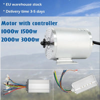 Electric Bike  Brushless Motor 1000W 2000W 3000W 36V-72V Ebike Conversion Kit with Controller DC Motor Electric Go Kart Kit