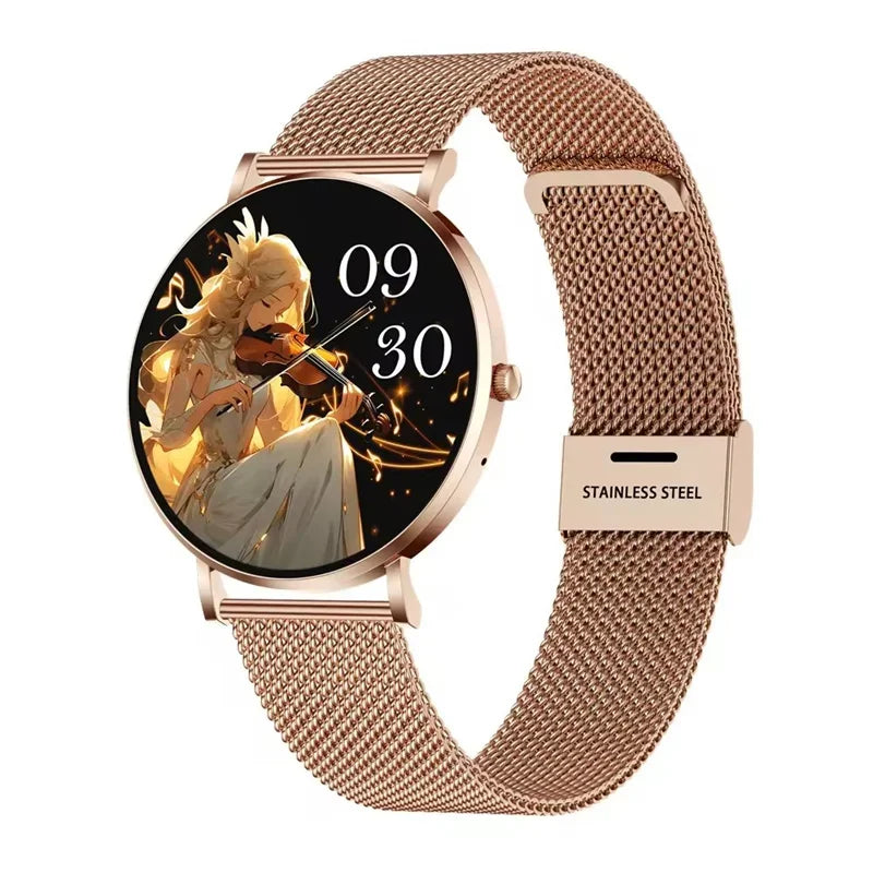 Gaines Fashion Smart Watch DW01 Ultra Thin Body 1.32 inch AMOLED Screen Men Woman HD Bluetooth Call Smartwatch Sport Fitness Tra