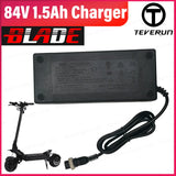 Original TEVERUN Fighter Plus 72V 1.5Ah Charger Suit For Supreme 84V Electric Scooter Accessories Parts Charge