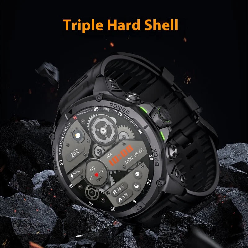 KUMI U5 Pro Smart Watch Outdoor Waterproof AI Navigation Watch Heart Rate Sleep Blood Oxygen Monitor Custom Sports Smart Watch