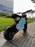 Molo5 72V 10000w 50ah removable battery Dual Motor 14 inch off road Tire NFC display seated Electric Scooter