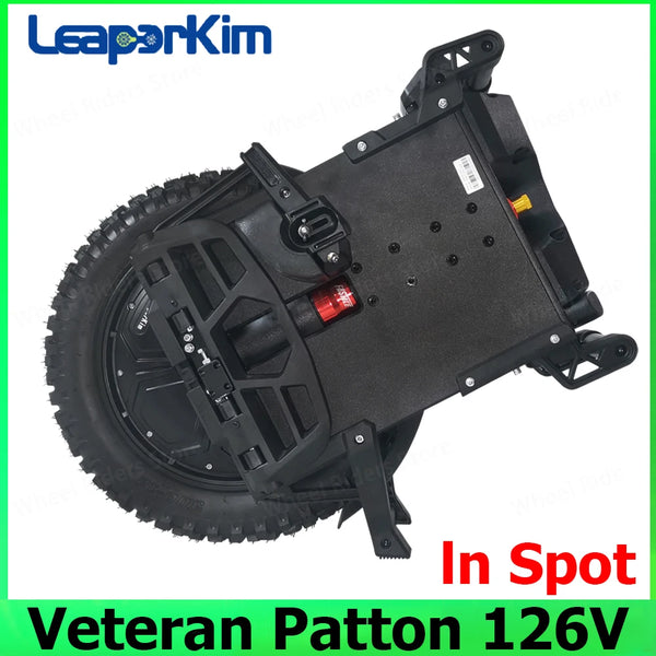 Newest LeaperKim Veteran Patton 62LBS 66LBS 70LBS Electric Unicycle 126V 2220Wh Battery 3000W Motor 18inch Off-Road Tire