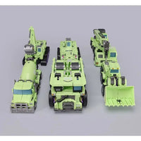 Transformation Mecha Invasion Excavator Bulldozershovel Truck Mixer Truck Devastat Robot Toy