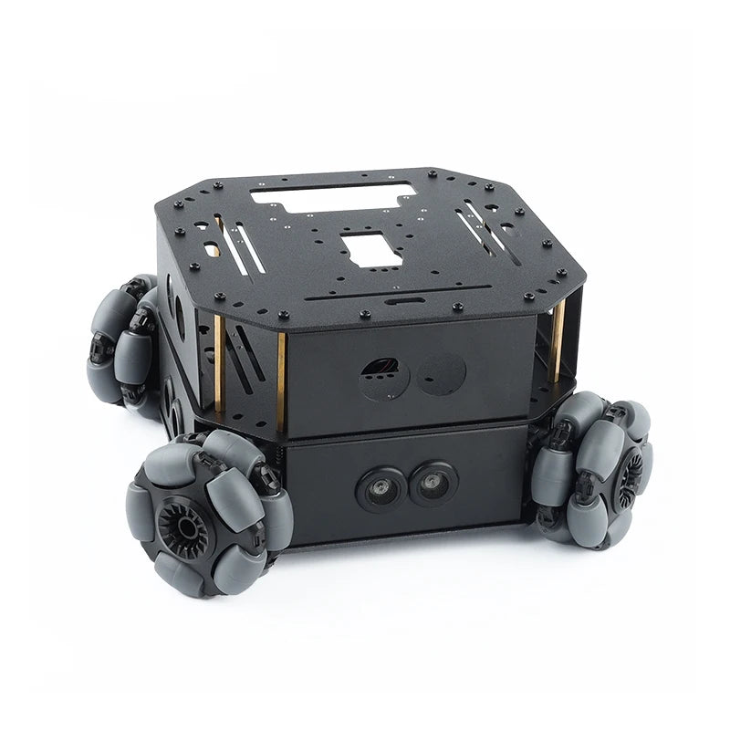 4WD Omni Wheel Robot Car Robotic Arm Chassis Obstacle Avoidance Ps2 Handle RC Car for Arduino Robot Kit UNO Programmable Robot