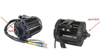 US STOCK QS 138 4000W 90H 7500W Max Continuous 72V 110KPH Mid drive Motor Conversion Kit with ND72530 Controller DKD display