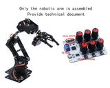 Robotic Arm Kit 6 DOF Programming Robot Arm DIY Kit for Arduino for Raspberry Pi Robot UNO/ESP32 Open Source Code and Tutorial