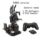 STEM For Arduino STM32 Bionic Robot Palm Hand Manipulator Open Source Code 5 Hands Educational Kit with Ps2/Somatosensory Gloves