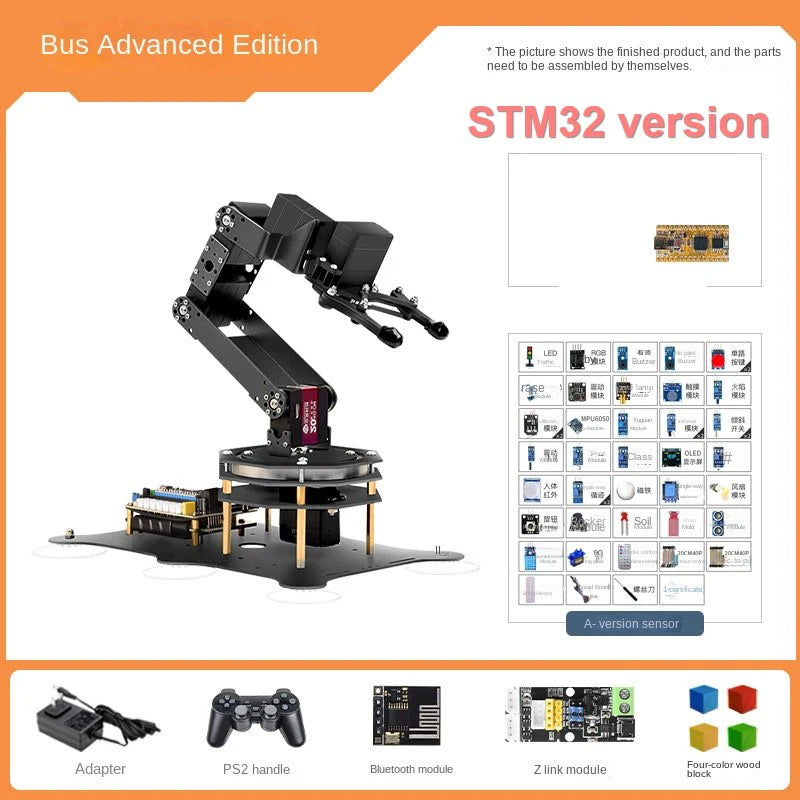 6 DOF Robotic Arm with Metal Claw MG996R 180 Degree Rotating Base for STM32/For Arduino Robot DIY Kit Programmable Robot Arm