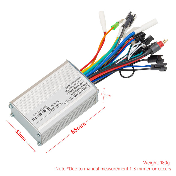 24V/36V/48V 250W Ebike Brushless Controller Part With Lcd Display S830 Electric Bike Conversion Kit