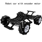 7kg Load 4WD Mecanum Robot Car with Encoder/Magnetic Motor Suspension Chassis for Robot Car DIY Kit RC Tank Programmable Robot