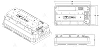 QSMOTOR QS138 90H V3 with 1:2.35 gear box Rated 4KW 7200rpm Mid Drive Motor Kits with EM200-2SP Controller 200A 600A