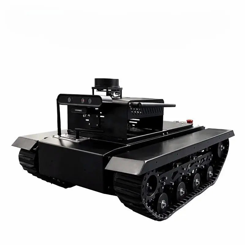 30kg Load TR500ROS RC Tank with Slam Navigation Radar Rubber Tracked Chassis 24V Brushless Motor ROS Robot for Jetson NANO Tank