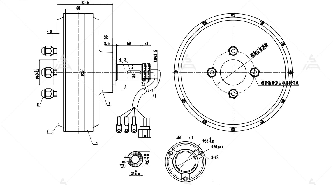 QSMOTOR 12inch 5000W 72V 90kph Dual Hub Motor Electric Car Conversion Kit for Electric ATV Car
