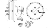 QSMOTOR 12inch 5000W 72V 90kph Dual Hub Motor Electric Car Conversion Kit for Electric ATV Car