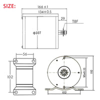 E-bike Conversion Motor Brushless 48v 2000w Motorbike Motor Kit 60v 45A with Controller DC Motor for Go Kart