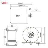 E-bike Conversion Motor Brushless 48v 2000w Motorbike Motor Kit 60v 45A with Controller DC Motor for Go Kart