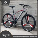 KAIMARTE Mountain Bike 24Inch 26Inch 21/24/27Speeds Disc Brake Aluminum Alloy Frame Adult Mountain Bicycle