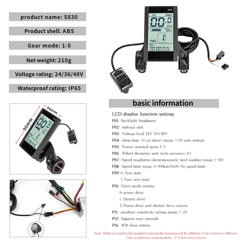 36V 500W Hub Motor Wheel E-bike Conversion Kits  Electric Bike Motor with Electric Bicycle Kit Rear Wheel Motor S830