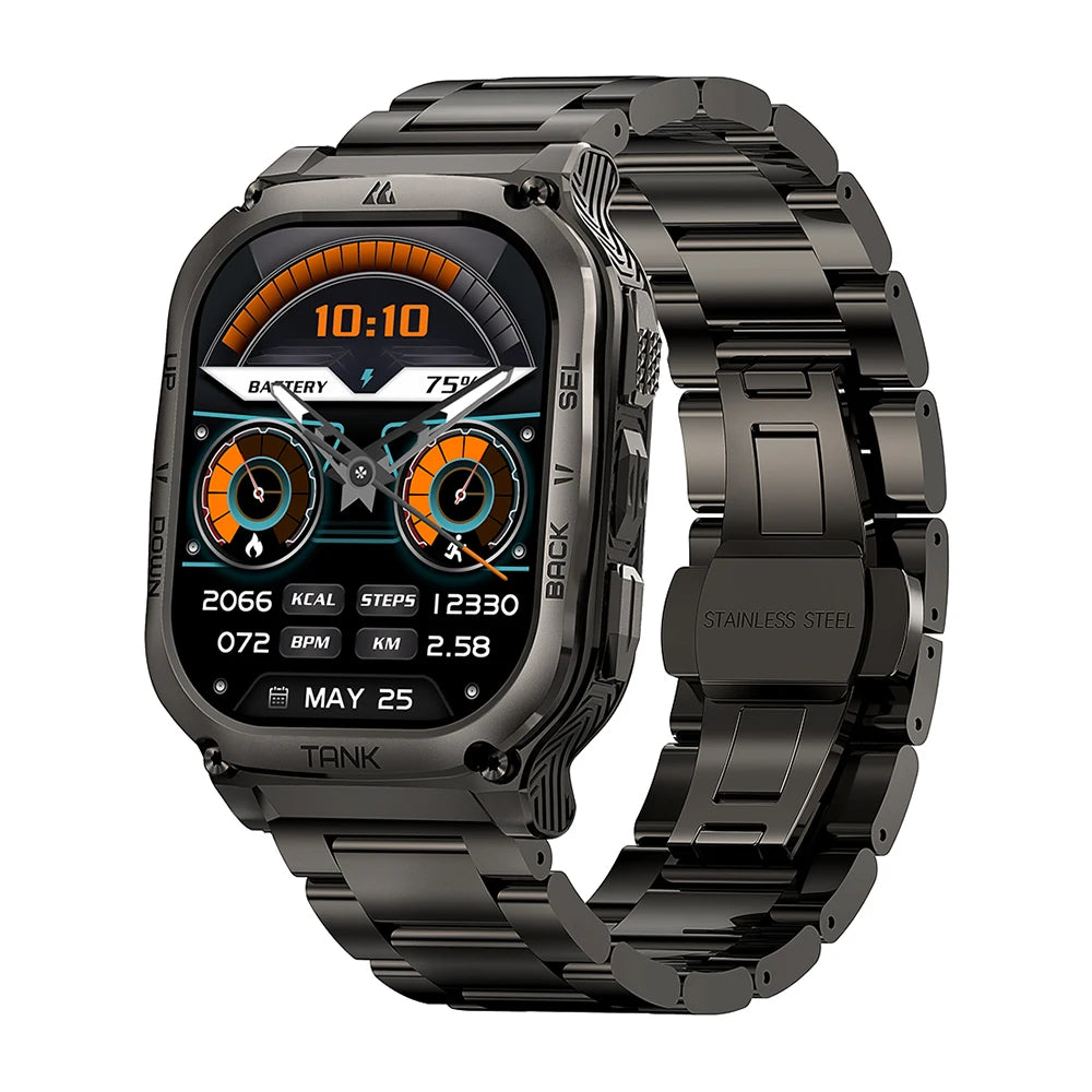 2025 Original KOSPET TANK M3 Smartwatches Men Smart Watch 480mAh AMOLED AOD Bluetooth Call Waterproof Electronic Digital Watches
