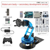 NANO/STM32 6 DOF Robot Metal Alloy Mechanical Arm for Arduino Robot DIY Kit to Ps2/Somatosensory Gloves Programmable Robot Arm