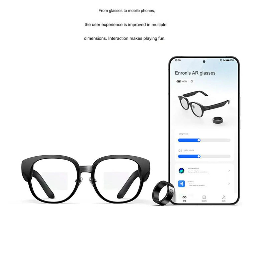 Meizu MYVU AR Smart Glasses 6 Translation AI Assistant Navigation Cycling Support Applewatch For Huawei Xiaomi Android 43g Light