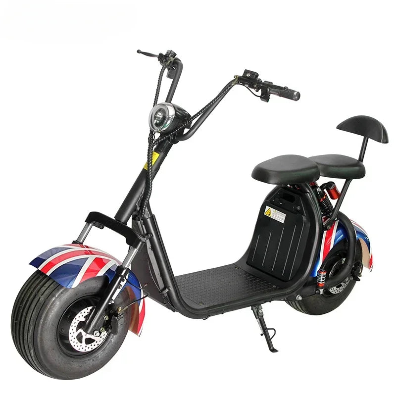 64V 1000W Electric Vehicle High Power Two Wheel Lithium Battery Electric Scooter Adult Hiking Highway Battery Car C07