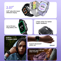 Global Version Xiaomi Redmi Watch 5 2.07" AMOLED display 150+ sports modes  550mAh Battery Heart Rate Blood Oxygen Monitor