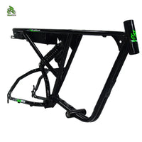 USA stock UPS/Fedex Black Super 73 RX frame 20inch DIY Frame Retro Electric Snow Fat Tire Bike Frame Soft Tail Frameset