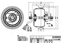 QS Motor High Power Air Cooling 212 5000W V4 60H 72V 70-120kph DC Brushless Racing Scooter Electric Hub Motor with CE certificat