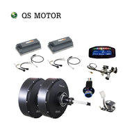 QSMOTOR 12*5inch 5000W 72V 90kph 2wd Single Shaft Hub Motor controller Electric Car Conversion Kit for Electric ATV Car