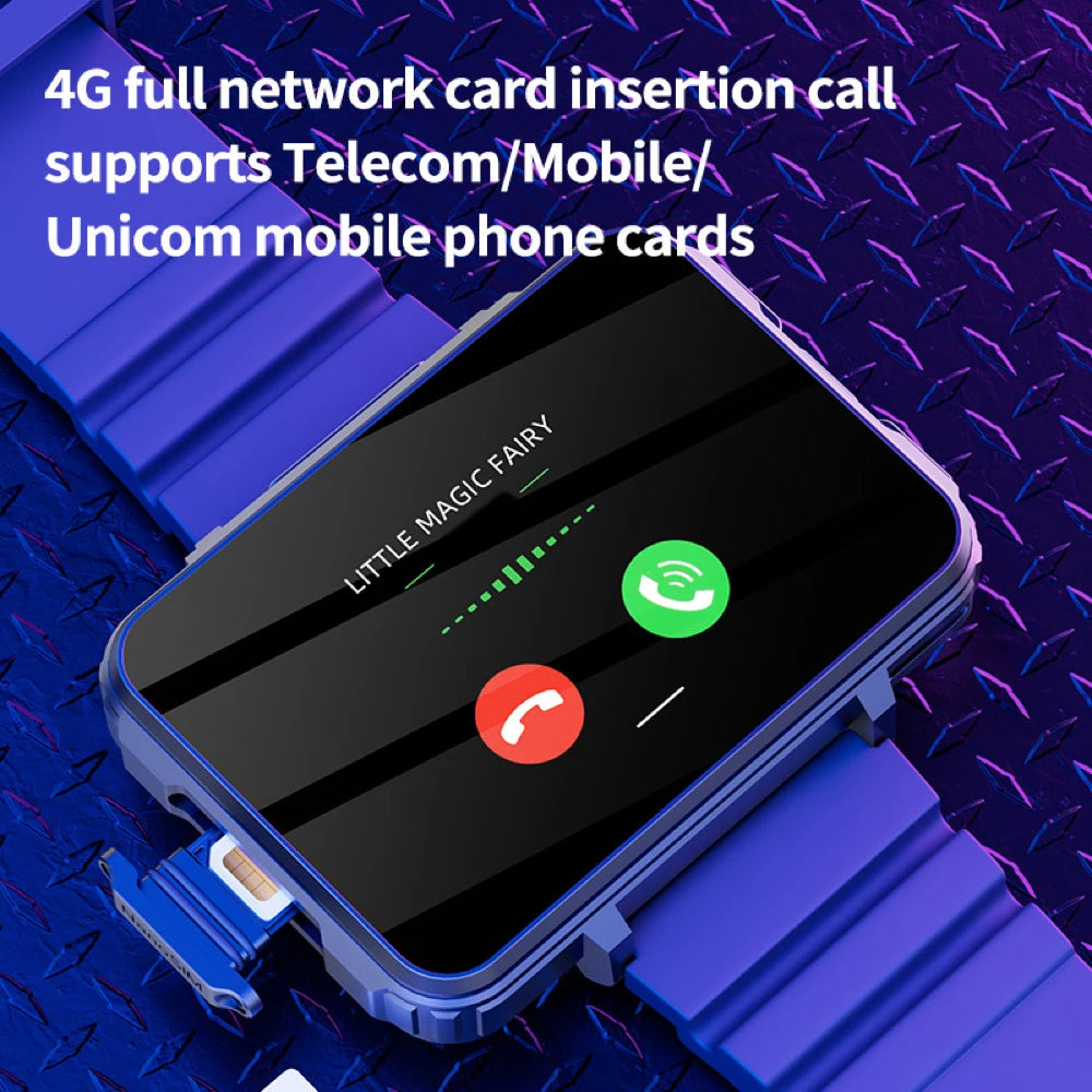 4G 2. 4Inch AMOLED Screen Smart Watches GPS Wifi SOS Android IOS Phone 4GB 64GB Camera 1400mah Battery Smartwatch Men Waterproof