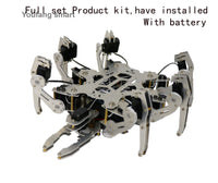 Mini 19 DOF Hexapod Bionic Robot Spider with Servos Claw Teaching set for Arduino Robot DIY Kit NANO Programmable Robot Spider