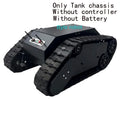 100Kg Large Load RC Tank TS5.0 Metal Chassis Rubber Tracks Overweight 90KG Obstacle Surmounting Tank For ROS STM32 Develop Robot