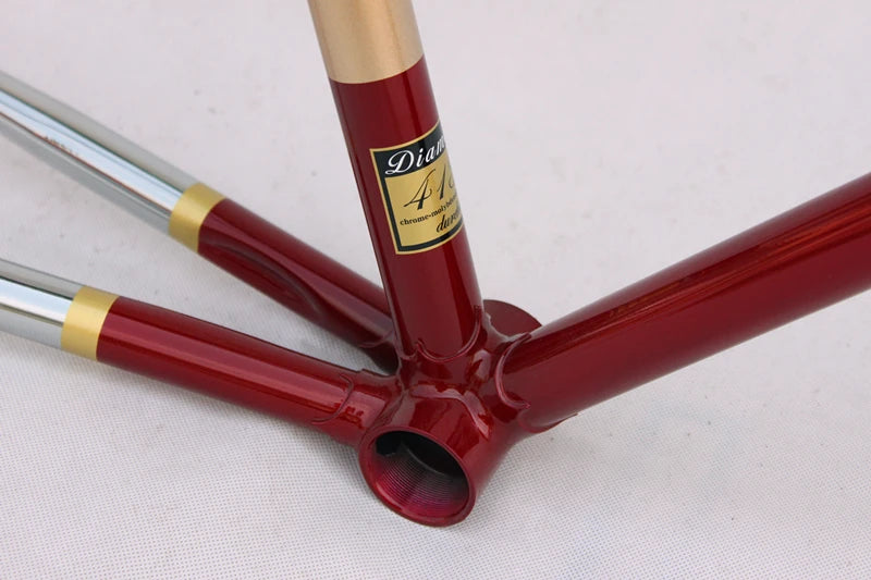 Vintage Bike Frame/Fork Retro Bicycle Reynolds Pipe 525/725/853 Frame Bicycle Accessories Custom frame columbus pipe frame