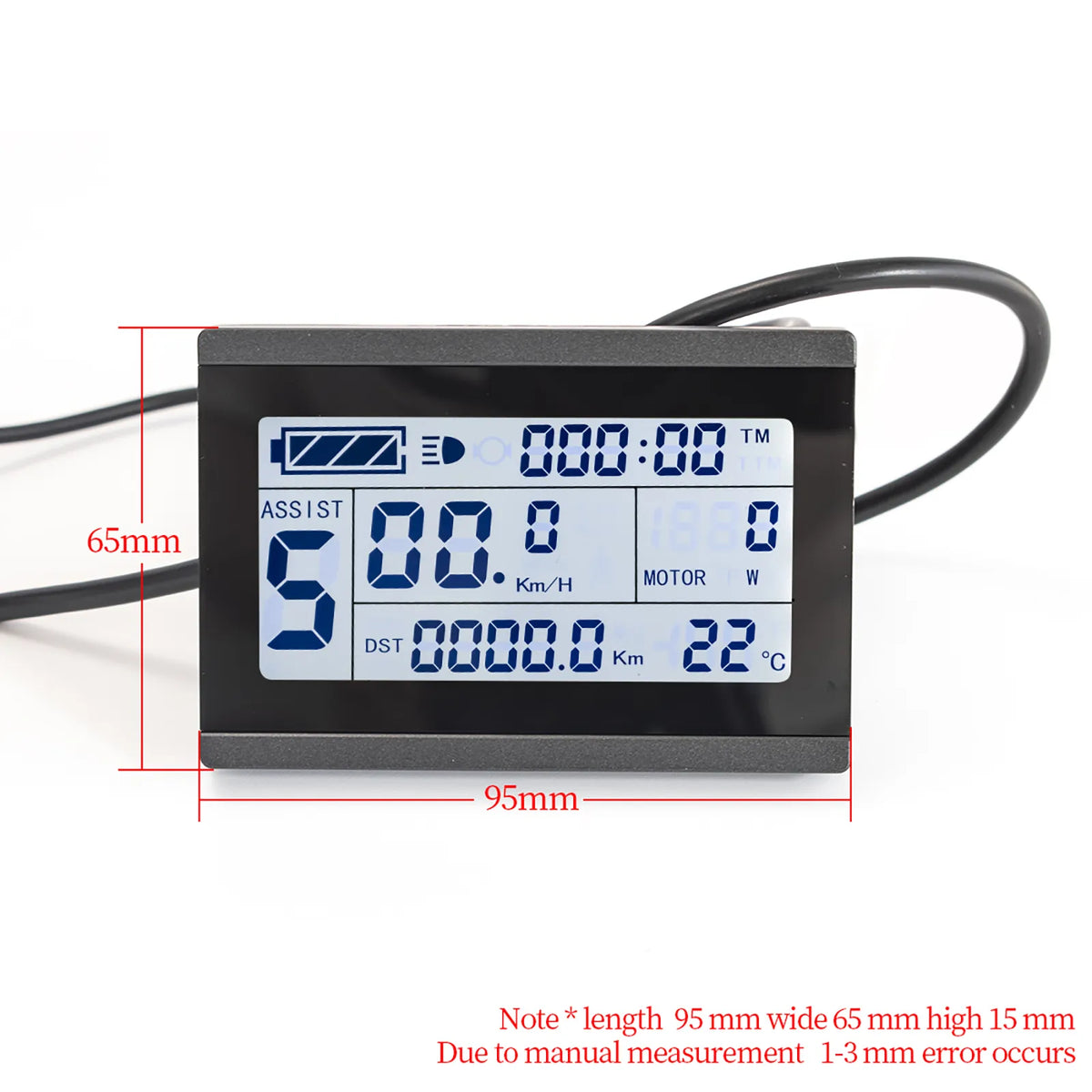E Bicycle Parts For KT Controller Electric Bicycle Display KT LCD Meter LCD3 24V 36V 48V Ebike Panel Waterproof